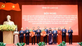 Lào Cai công bố các quyết định về tổ chức bộ máy và công tác cán bộ