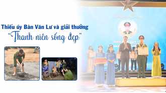 Thiếu úy Bàn Văn Lư và giải thưởng “Thanh niên sống đẹp”