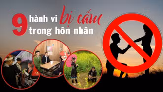 [Infographic] 9 hành vi bị cấm trong hôn nhân