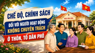 [Infographic] Chế độ, chính sách đối với người hoạt động không chuyên trách ở thôn, tổ dân phố
