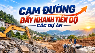 Cam Đường đẩy nhanh tiến độ các dự án