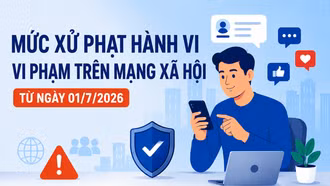 [Infographic] Mức xử phạt hành vi vi phạm trên mạng xã hội