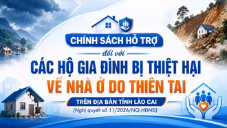 [Infographic] Chính sách hỗ trợ đối với các hộ gia đình bị thiệt hại về nhà ở do thiên tai trên địa bàn tỉnh Lào Cai