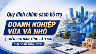 [Infographic] Quy định chính sách hỗ trợ doanh nghiệp vừa và nhỏ trên địa bàn tỉnh Lào Cai giai đoạn 2026 – 2030