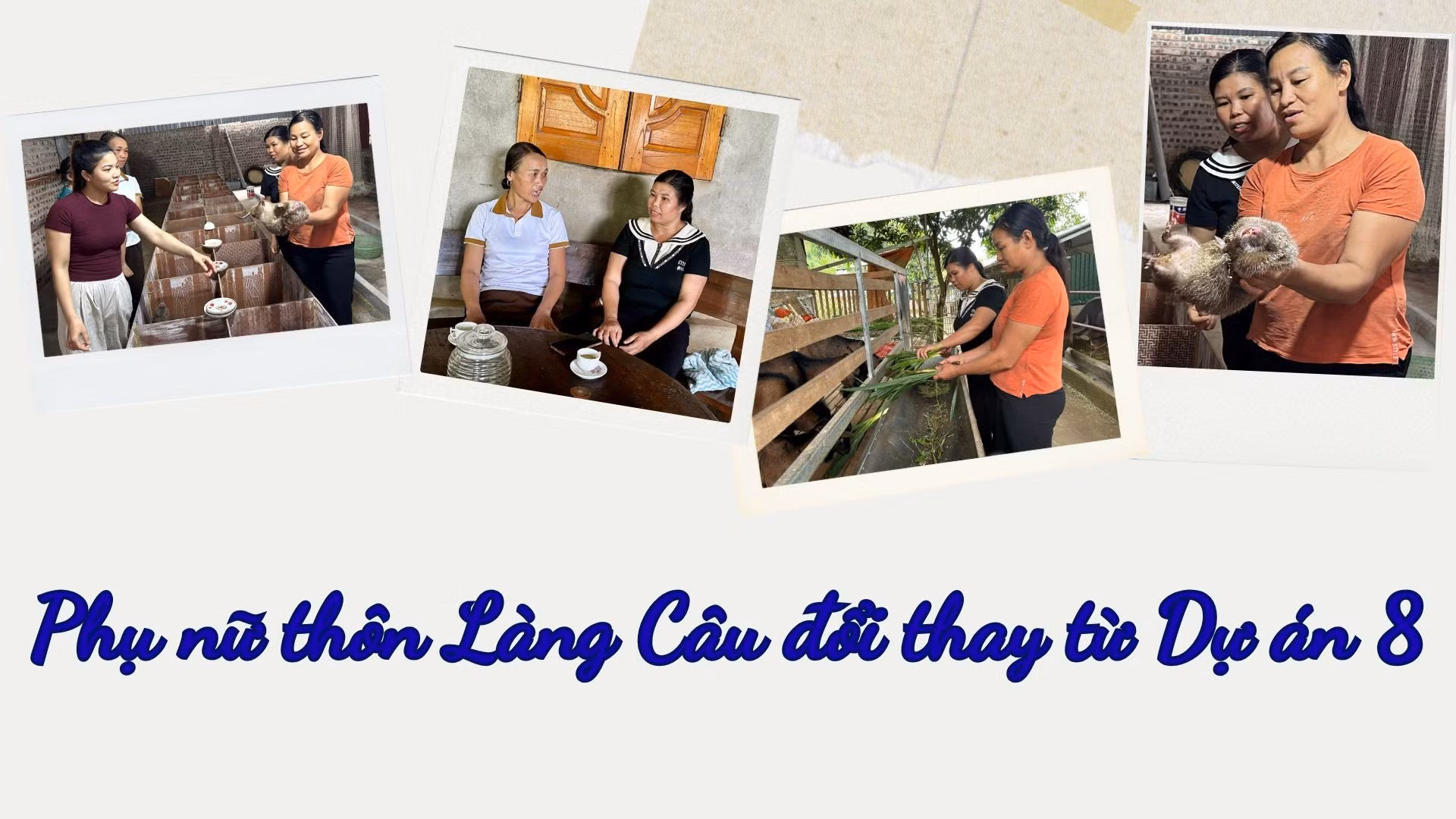 Phụ nữ thôn Làng Câu đổi thay từ Dự án 8
