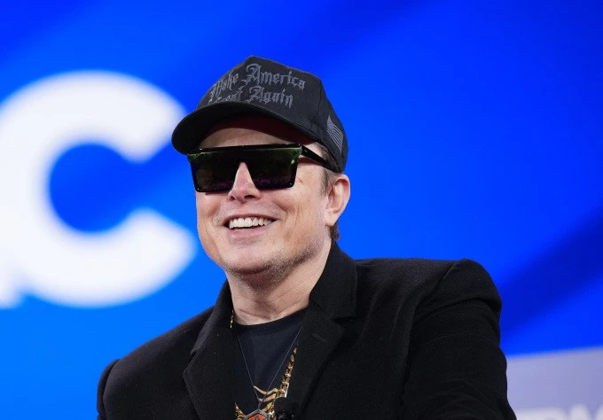 Tỷ phú Elon Musk tại Hội nghị Hành động Chính trị Bảo thủ ở thủ đô Washington, Mỹ ngày 20/2. Ảnh: AFP