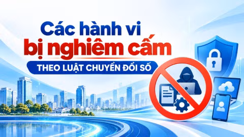 Các hành vi bị nghiêm cấm theo Luật Chuyển đổi số