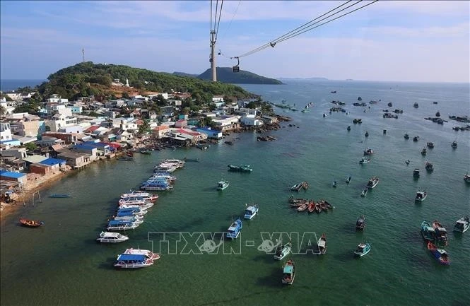 Đảo ngọc của Việt Nam quyến rũ du khách trong và ngoài nước. Ảnh: TTXVN