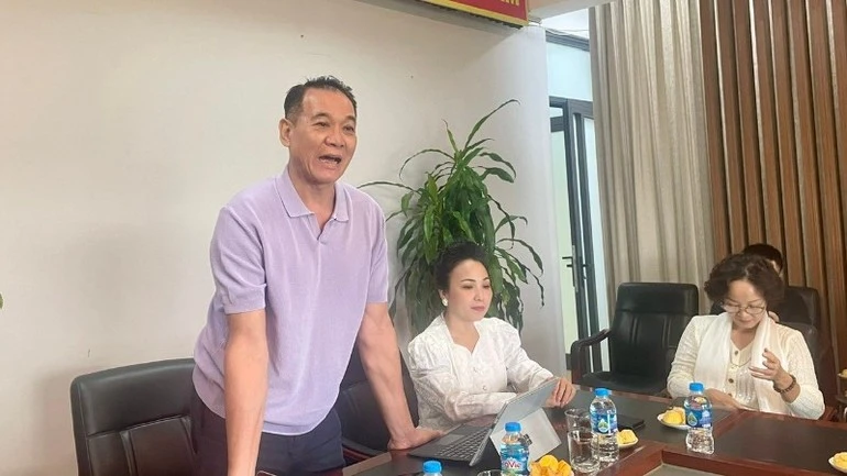 Nghệ sĩ Nhân dân Phạm Anh Phương, Chủ tịch Hội Nghệ sĩ Múa Việt Nam phát biểu.