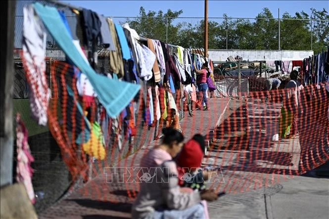 Người di cư tại khu lều tạm ở Reynosa, Tamaulipas, Mexico, gần biên giới với với Mỹ, ngày 11/12/2024.