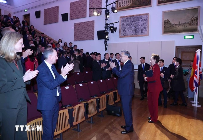 Tổng Bí thư Tô Lâm đến phát biểu chính sách tại Đại học Oxford.