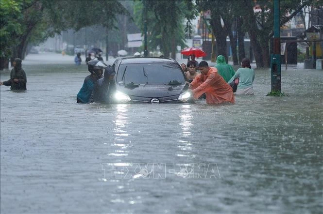 Ngập lụt tại tỉnh Bắc Sumatra, Indonesia ngày 27/11/2025.