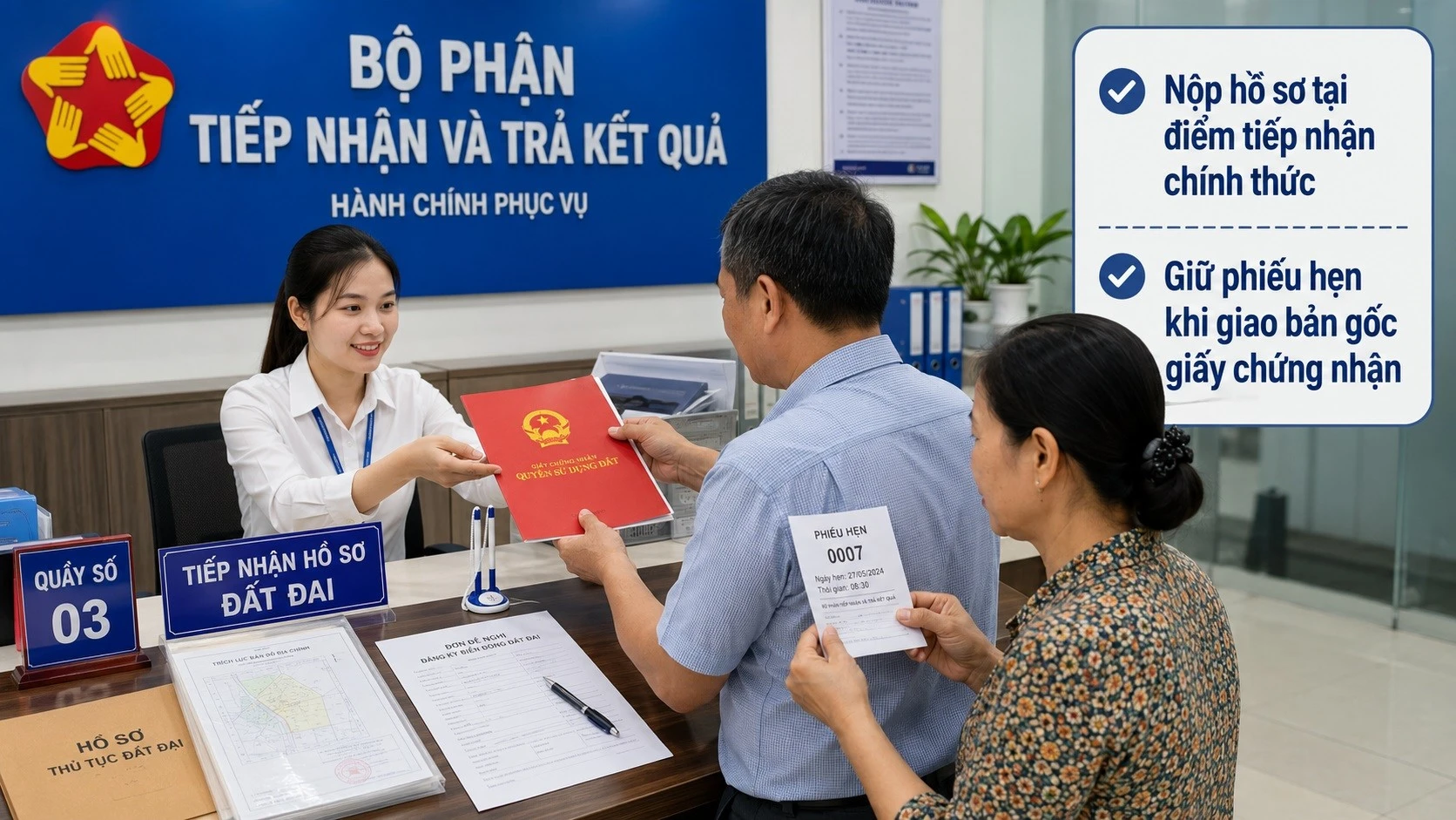 khi-nop-ho-so-xac-dinh-lai-dien-tich-dat-o-nguoi-dan-nen-thuc-hien-tai-diem-tiep-nhan-chinh-thuc-va-giu-phieu-hen-neu-phai-giao-ban-goc-giay-chung-nhan.jpg