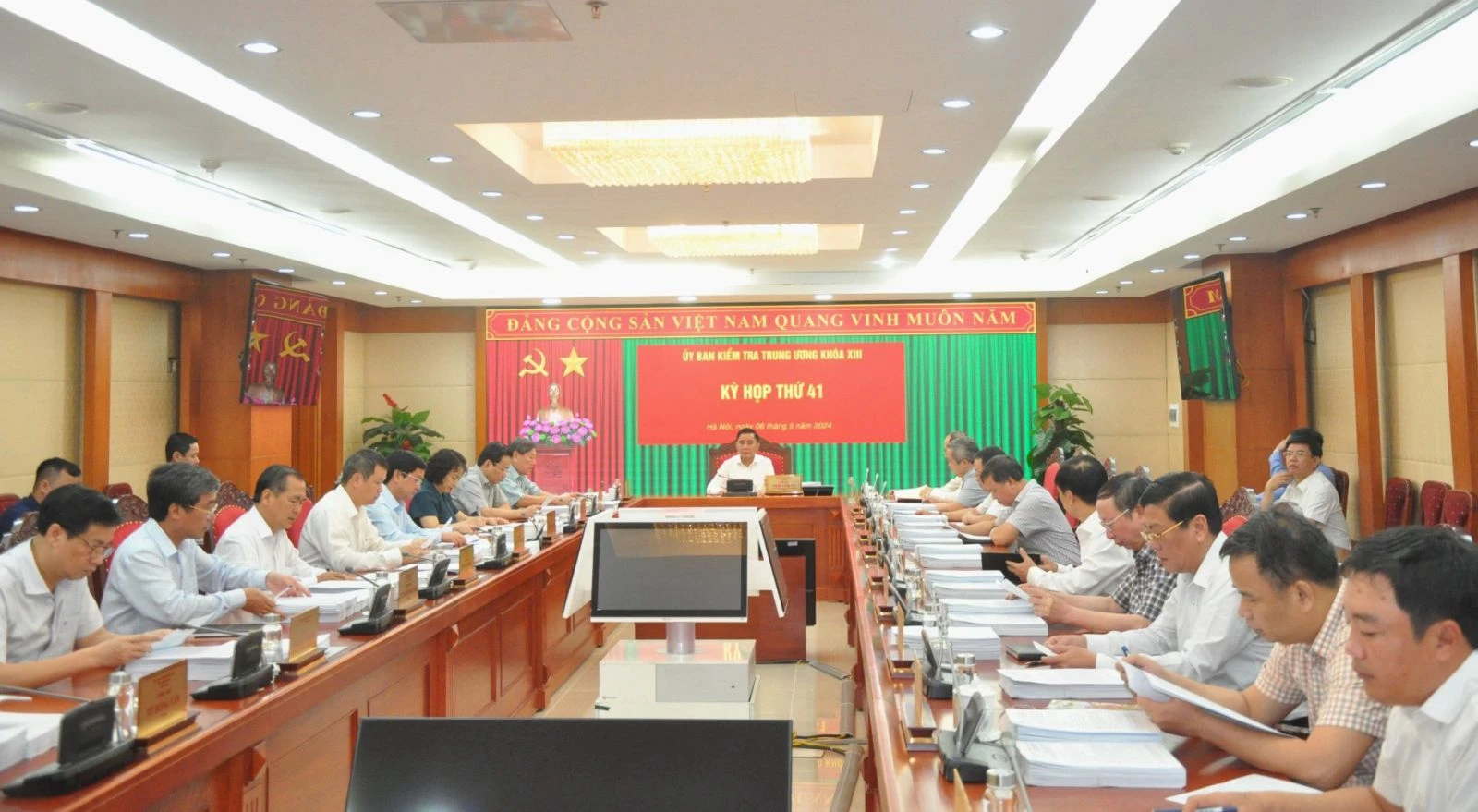 Kỳ thứ 41 của Ủy ban Kiểm tra Trung ương thông báo nhiều nội dung về phòng, chống tham nhũng, tiêu cực...jpg