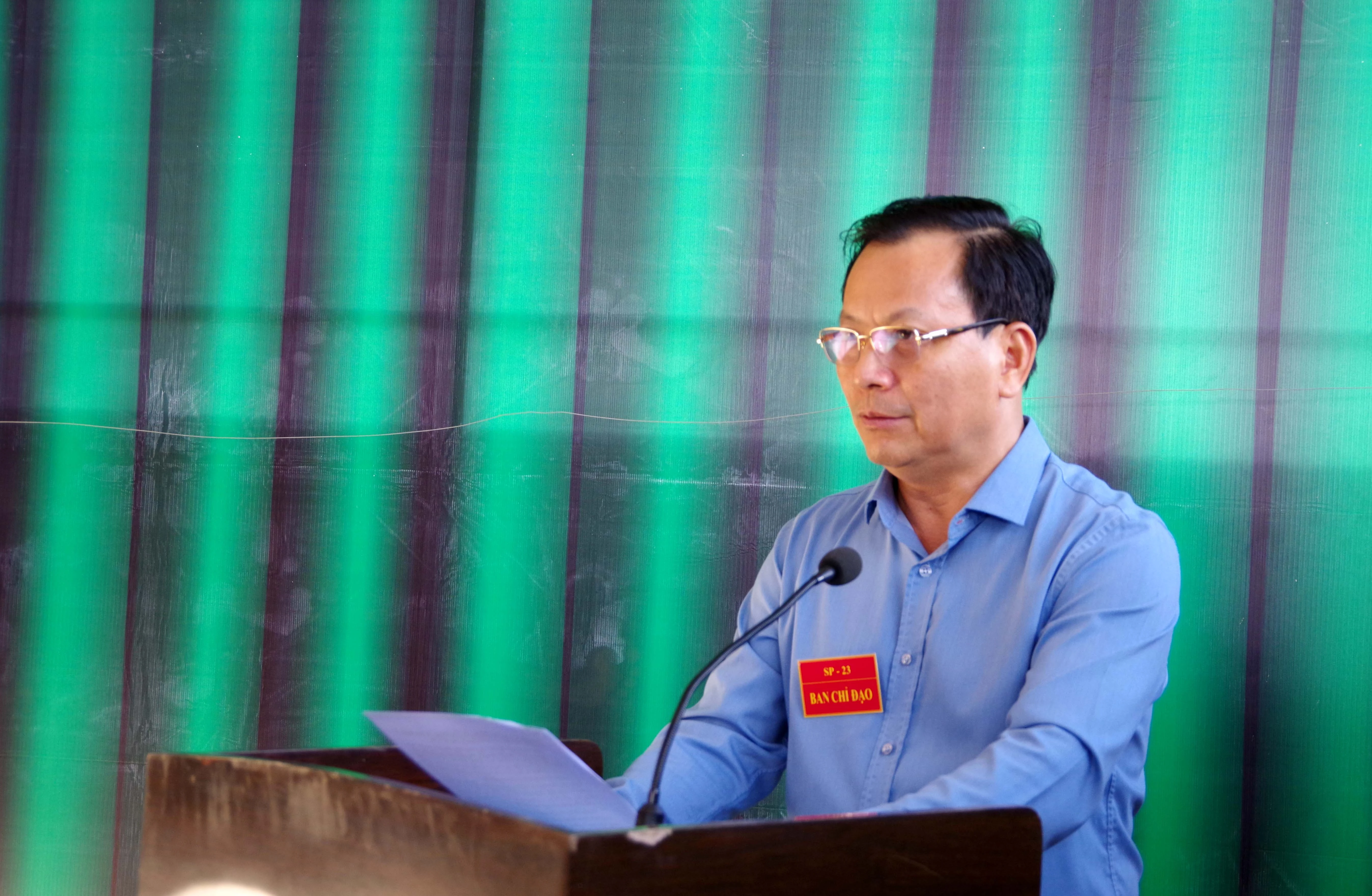 Dong chi Hoàng Quốc khánh phát bieu be mac.JPG