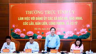 Bí thư Tỉnh ủy Dương Quốc Huy yêu cầu xây dựng khu vực Bắc Hà trở thành không gian phát triển du lịch văn hóa - sinh thái đặc sắc của tỉnh