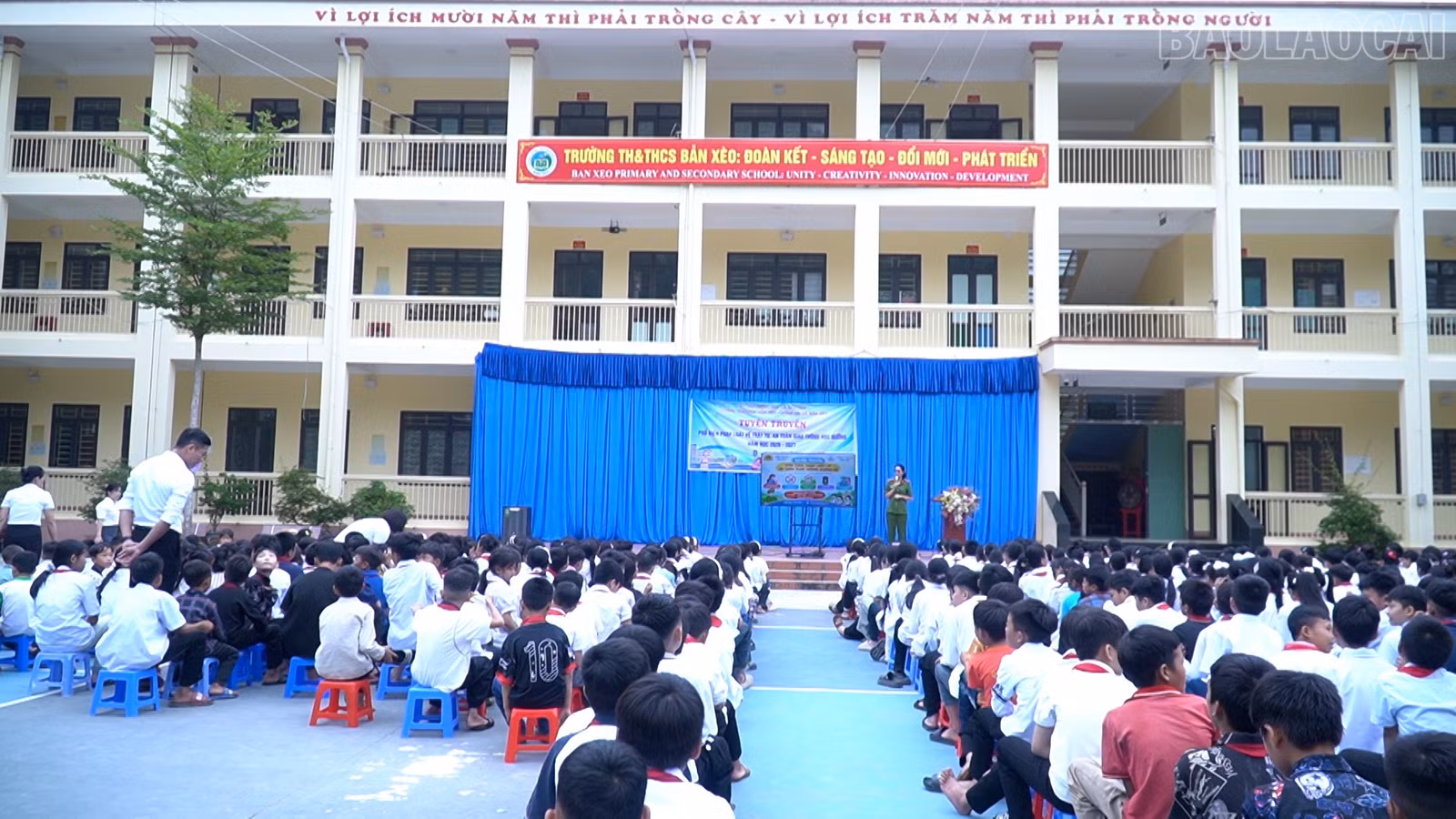 Quang cảnh buổi tuyên truyền.