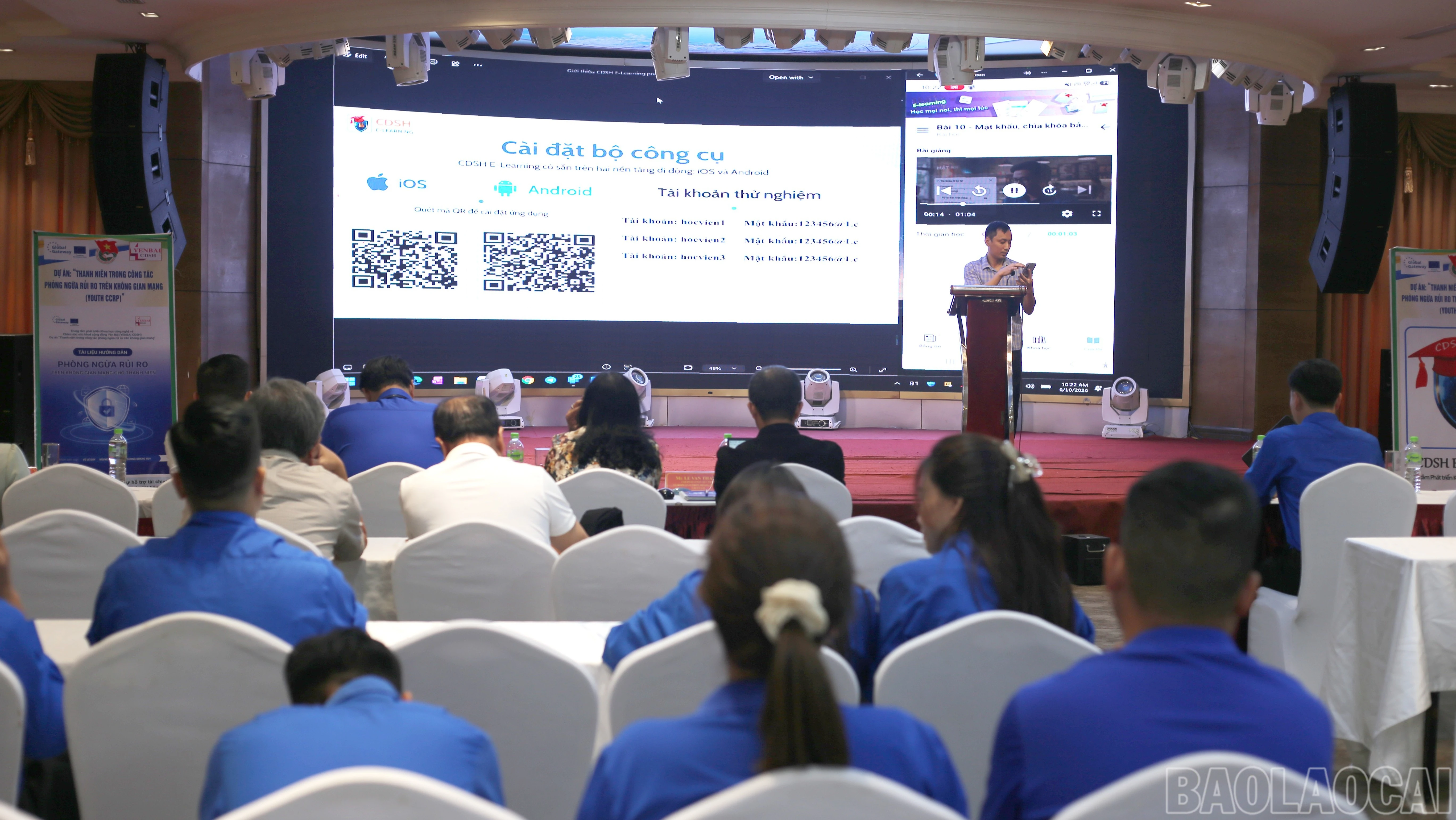 Hướng dẫn đoàn viên, thanh niên cài đặt bộ công cụ học tập trực tuyến CDSH E-learning trên điện thoại di động.