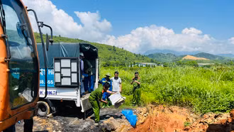 Tiêu hủy 3,3 tấn chân gà đông lạnh không rõ nguồn gốc xuất xứ