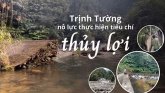 Trịnh Tường nỗ lực thực hiện tiêu chí thủy lợi
