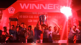 FC Lương Sơn bảo vệ thành công chức vô địch Giải bóng đá vô địch các câu lạc bộ sân 7 người tỉnh Lào Cai