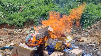 Tiêu hủy 555 thiết bị đốt tinh dầu, lọ tinh dầu và phụ kiện đi kèm