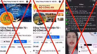Thủ đoạn mạo danh Cổng Thông tin điện tử Bộ Công an