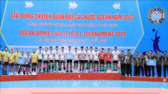 Việt Nam vô địch Giải bóng chuyền nam Quân đội các nước ASEAN năm 2023