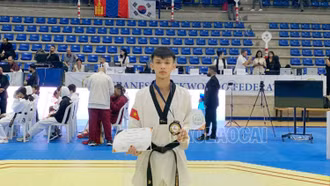 Vận động viên Bùi Văn Đại đoạt Huy chương Đồng Giải Taekwondo trẻ và thiếu niên châu Á