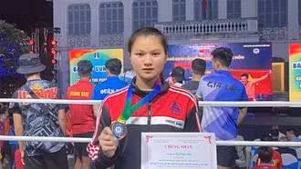 Lào Cai giành 2 huy chương tại Giải vô địch các đội mạnh toàn quốc môn Kickboxing