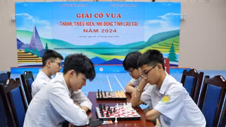 Khai mạc Giải cờ vua thanh thiếu niên, nhi đồng tỉnh Lào Cai