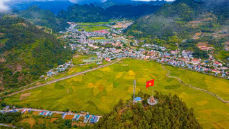 "Bức họa" Mường Khương nhìn từ trên cao