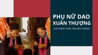 [Ảnh] Phụ nữ Dao xã Xuân Thượng giữ nghề thêu truyền thống