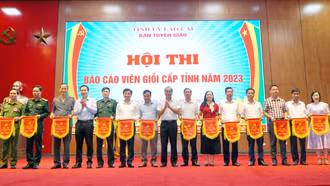 Khai mạc Hội thi báo cáo viên giỏi cấp tỉnh năm 2023