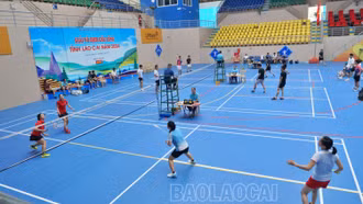 Khai mạc Giải Vô địch cầu lông tỉnh Lào Cai năm 2024