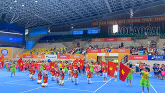 Khai mạc Giải Futsal tranh Cúp Tiểu học Bắc Lệnh lần thứ 2