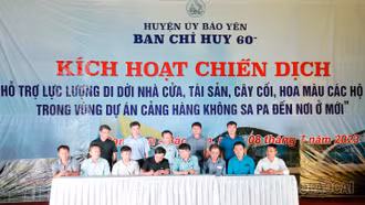 Bảo Yên kích hoạt Chiến dịch 60 ngày đêm hỗ trợ di chuyển các hộ dân trong vùng dự án Cảng Hàng không Sa Pa
