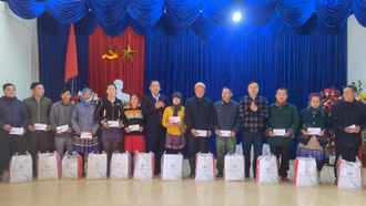 Các cơ quan, đơn vị, địa phương trong tỉnh tổ chức thăm, tặng quà tết
