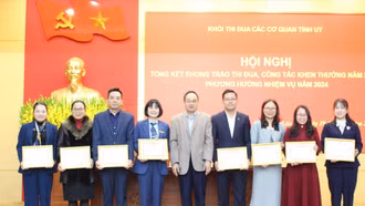 Các cơ quan Tỉnh ủy đẩy mạnh phong trào thi đua