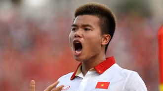 Văn Tùng đánh đầu gỡ hòa 1 - 1 cho U22 Việt Nam