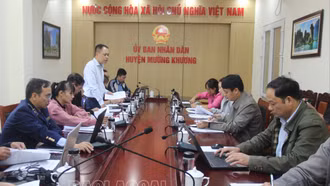 Chấm điểm công tác quản lý an toàn thực phẩm tại huyện Mường Khương 