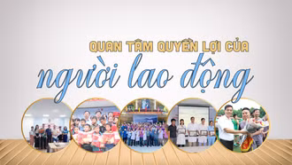 Quan tâm quyền lợi của người lao động