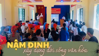 Nậm Đinh xây dựng đời sống văn hóa 