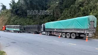 Xử phạt 3 xe chở quá tải vượt 200% lưu thông trên Quốc lộ 4D (Lào Cai – Sa Pa)
