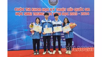 2 dự án của học sinh Lào Cai đoạt giải tại Cuộc thi Khoa học - Kỹ thuật cấp quốc gia học sinh trung học năm học 2023 - 2024