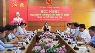 Hội nghị trực tuyến toàn quốc về công tác tổ chức Kỳ thi tốt nghiệp THPT năm 2024