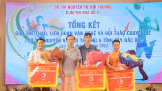 Sở Tài nguyên và Môi trường Lào Cai nhất toàn đoàn Giải thể thao ngành tài nguyên 6 tỉnh Tây Bắc
