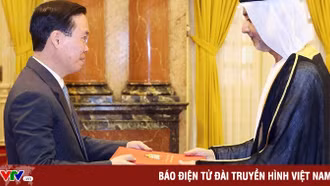 Chủ tịch nước Võ Văn Thưởng tiếp các Đại sứ đến trình Quốc thư