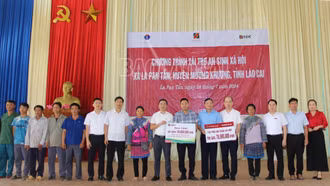 Các đơn vị phối hợp thực hiện công tác an sinh xã hội tại xã La Pan Tẩn