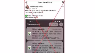 Nhận việc follow trên ứng dụng Tiktok: Cẩn thận sập bẫy lừa đảo